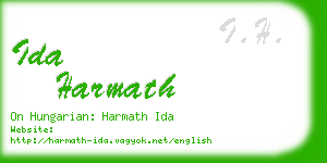 ida harmath business card